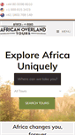 Mobile Screenshot of africanoverlandtours.com